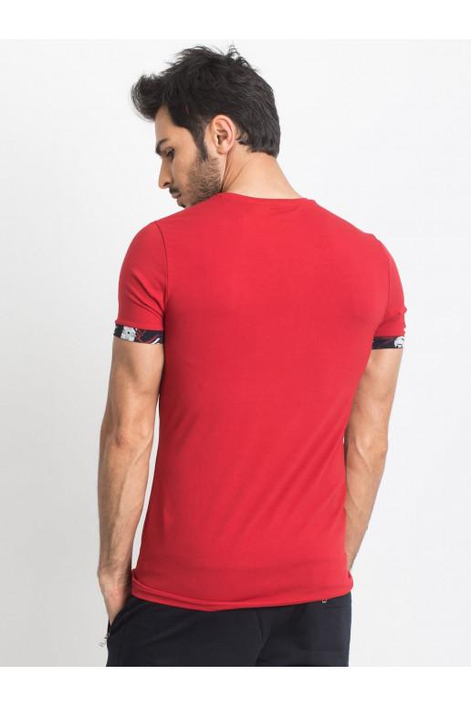 TOMMY LIFE Sarkans vīriešu t-krekls...