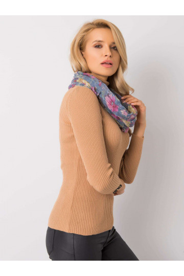 Zilā ietīšana ar ziedu rakstu 2