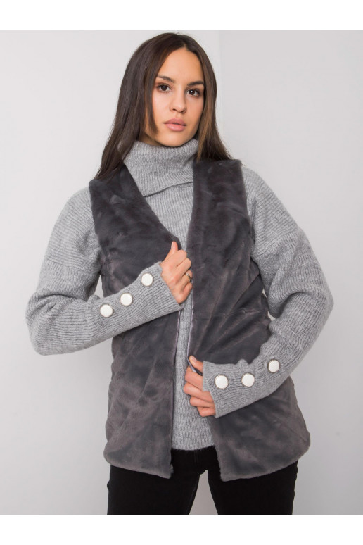 Loxxley sieviešu grafīta kažokādas veste