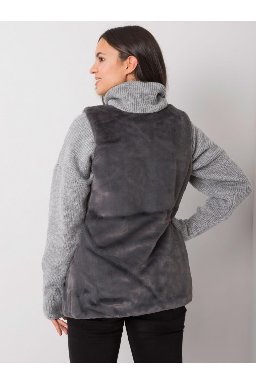 Loxxley sieviešu grafīta kažokādas veste