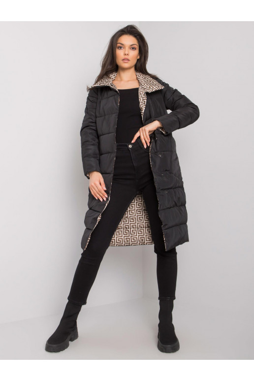 Alabama melna stepēta ziemas jaka Alabama melna stepēta ziemas jaka