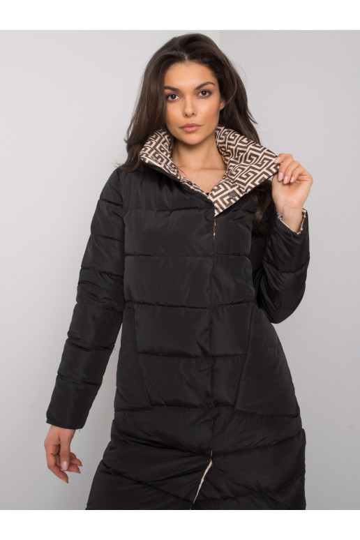 Alabama melna stepēta ziemas jaka Alabama melna stepēta ziemas jaka