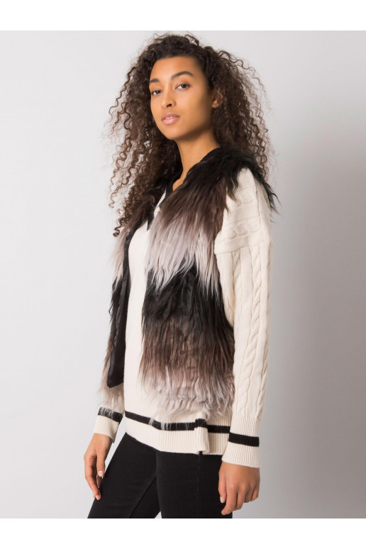 Romi sieviešu melna pelēka kažokādas...