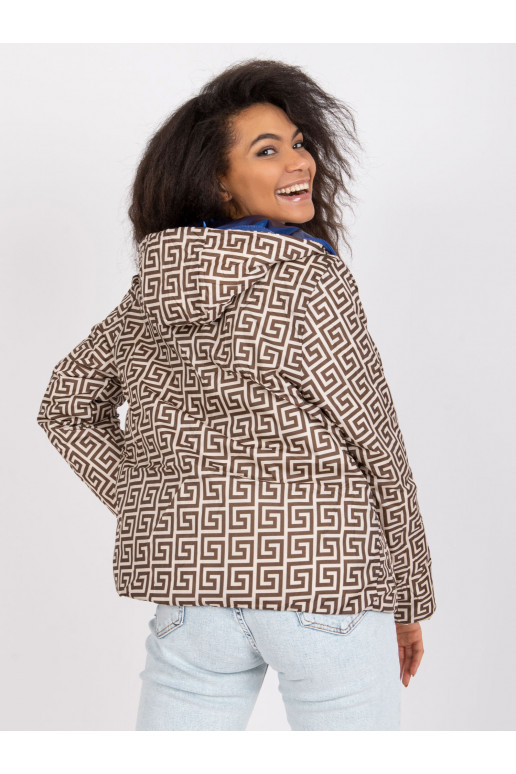 Zila grozāma jaka ar kapuci Arta