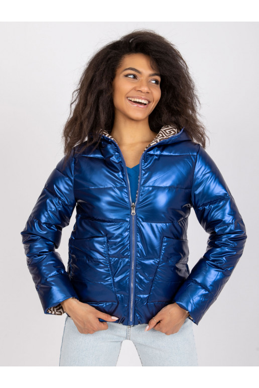 Zila grozāma jaka ar kapuci Arta