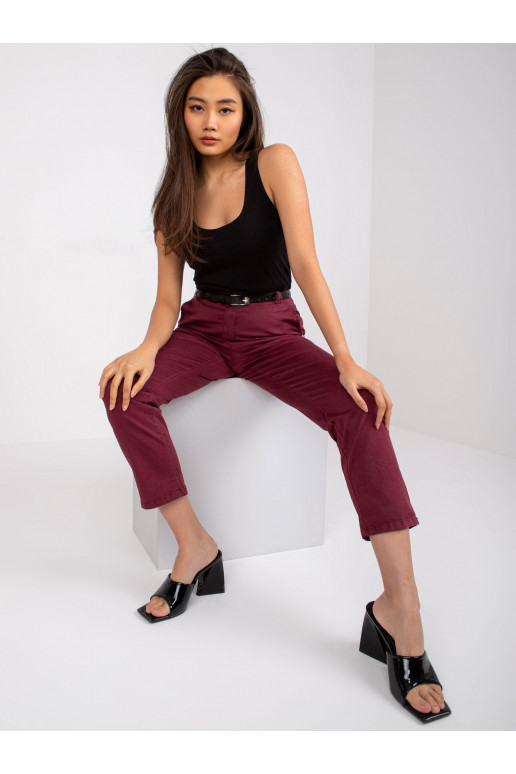 Bordo krāsas bikses no Patricia auduma