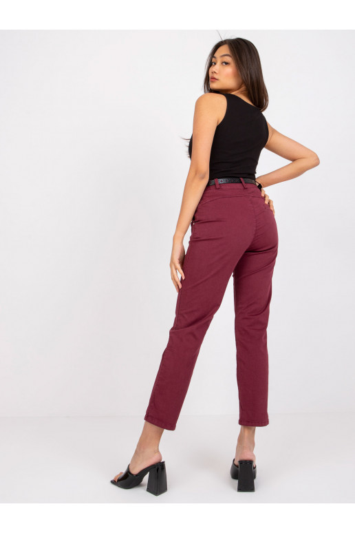 Bordo krāsas bikses no Patricia auduma