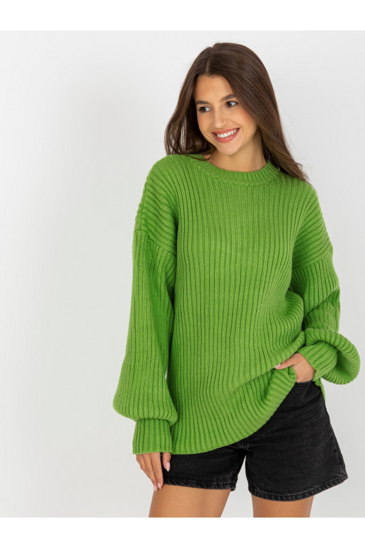 Gaiši zaļš trikotāžas oversize...