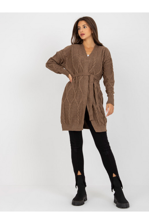 Brūna sieviešu jaka ar bizēm RUE PARIS